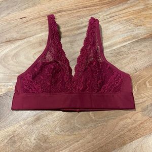 Burgundy bralette